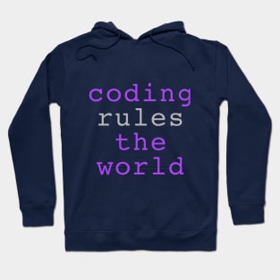 Coding rules the world Hoodie